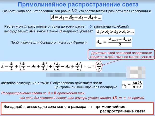 Расчет интерференционной картины от двух источников