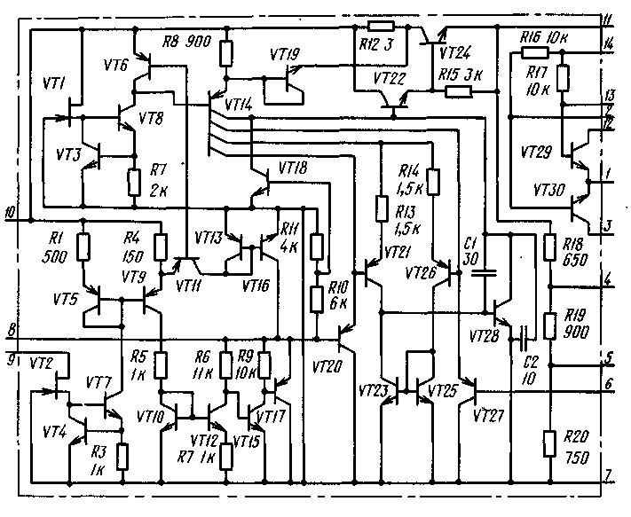 К157хп2 схема включения