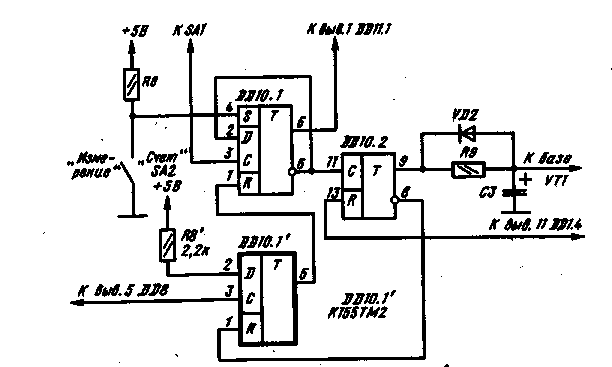 Схема частотомера на микросхемах 155 серии