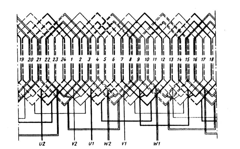 Схема обмотки на 220